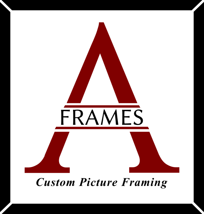 Red A Frames Logo in Black Framed Box